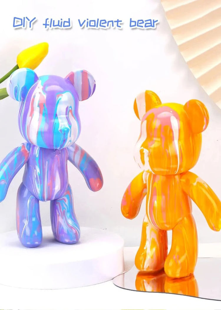DIY Fluid Bear Graffiti Sculpture Art Kit