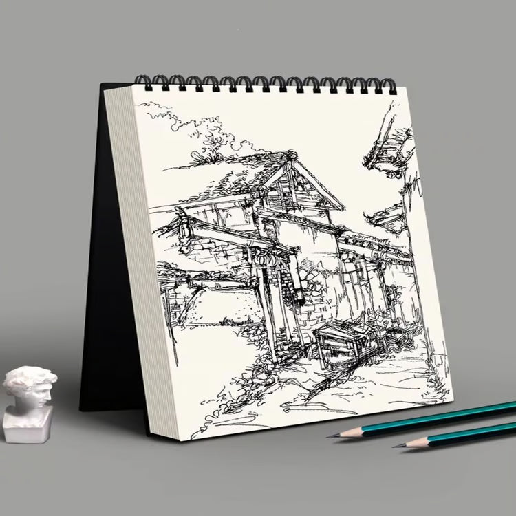 30-Sheet Spiral Sketchbook – Thick Acid-Free Drawing Paper
