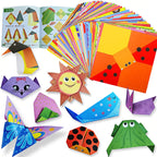 Origami Paper Craft Kit for Kids & Beginners – 96 Colorful Sheets