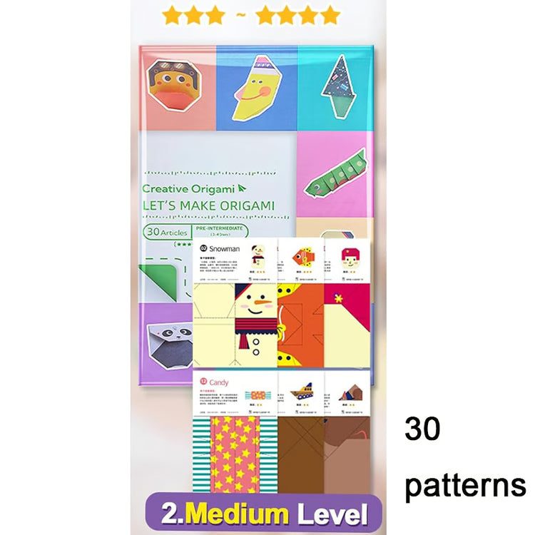 Origami Paper Craft Kit for Kids & Beginners – 96 Colorful Sheets