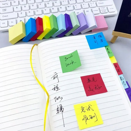11-Piece Fluorescent Sticky Notes & Memo Pads Set