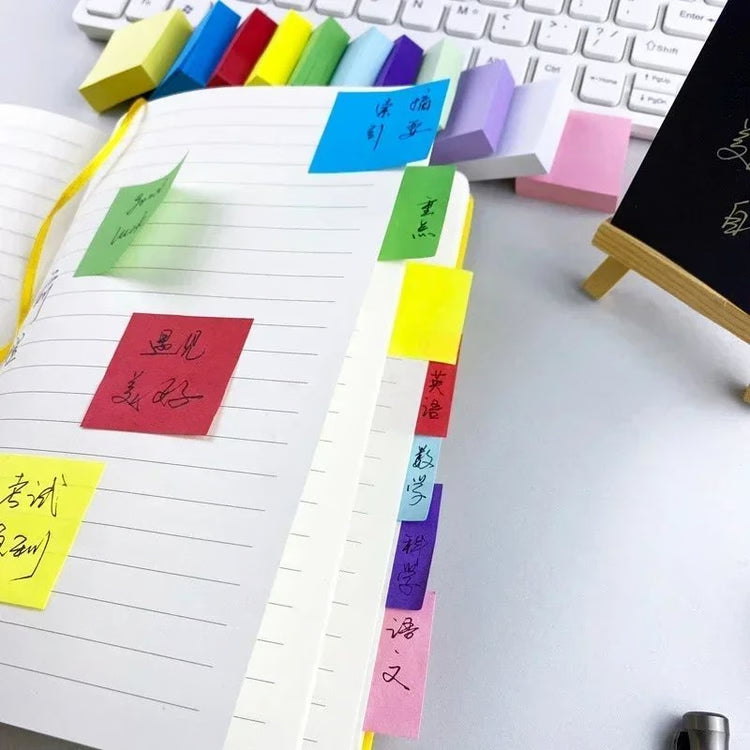 11-Piece Fluorescent Sticky Notes & Memo Pads Set