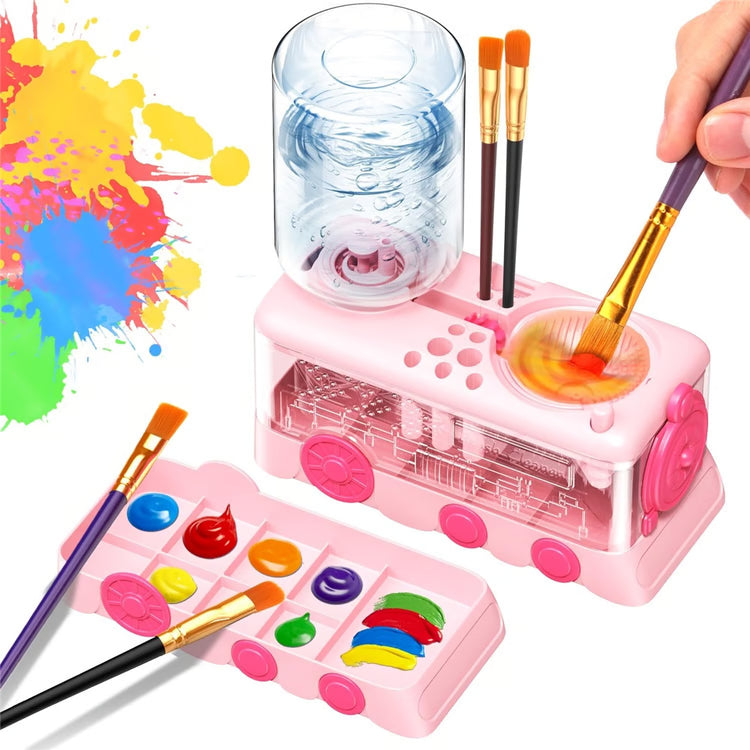 Painting Supplies Set with Brush Holder & Mixing Palette