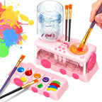 Painting Supplies Set with Brush Holder & Mixing Palette