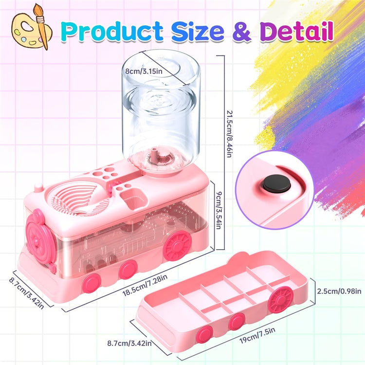 Painting Supplies Set with Brush Holder & Mixing Palette