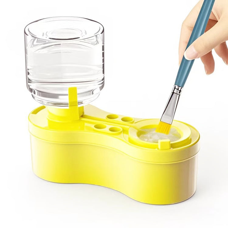 Painting Supplies Set with Brush Holder & Mixing Palette