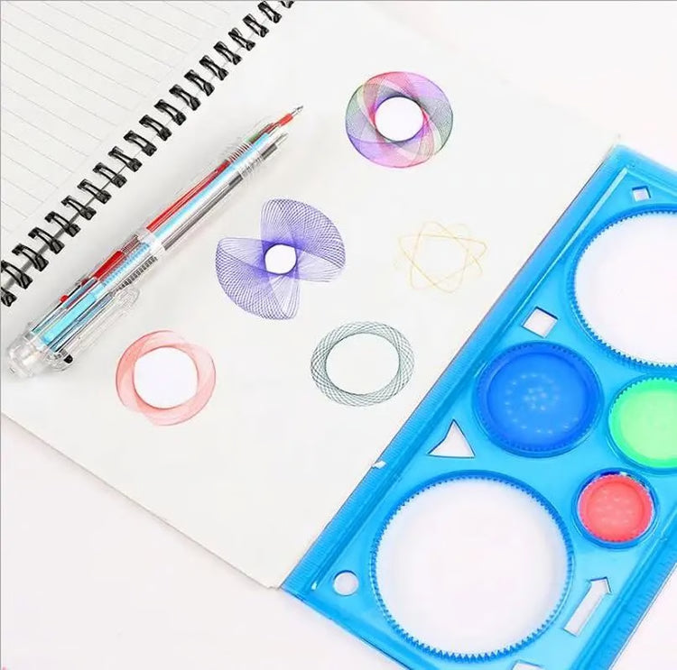 Multifunctional Geometry Ruler & Drawing Template