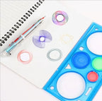 Multifunctional Geometry Ruler & Drawing Template