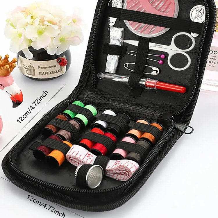 Sewing Kit for Adults, Complete Hand Sewing Starter Set for Beginners, Travel, Perfect for DIY, Crafting, and Mending