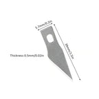 Knife Blades for DIY Wood Carving, Fruit and Food Sculpture, Precision Cutting Tool, Metal Engraving Blades Storage