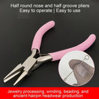 Professional Round Concave Pliers for Jewelry Making, Precision Wire Loop Tools for DIY Projects