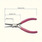 Professional Round Concave Pliers for Jewelry Making, Precision Wire Loop Tools for DIY Projects