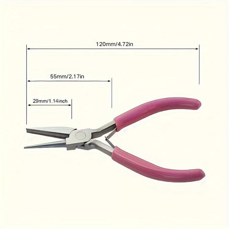 Professional Round Concave Pliers for Jewelry Making, Precision Wire Loop Tools for DIY Projects