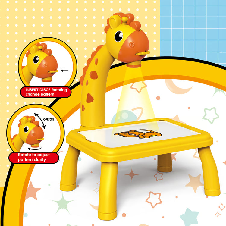 Kids Drawing Projector LED Drawing Board Educational Art Desk for Creative Learning