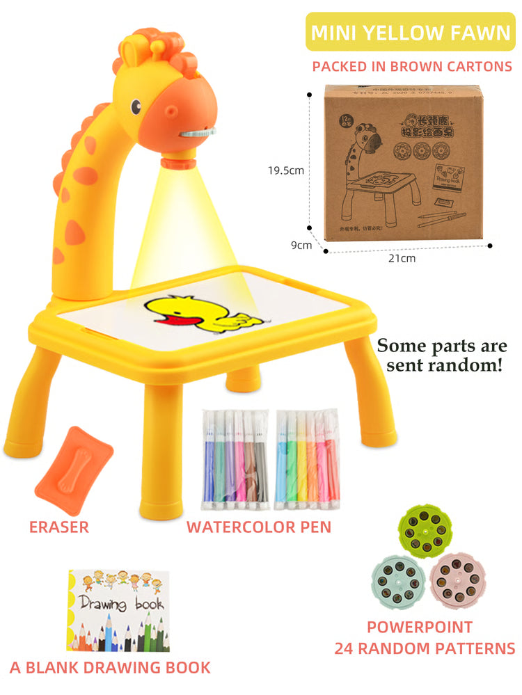 Kids Drawing Projector LED Drawing Board Educational Art Desk for Creative Learning
