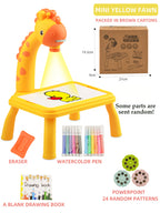 Kids Drawing Projector LED Drawing Board Educational Art Desk for Creative Learning