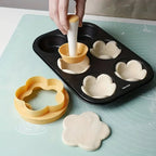 Pastry Dough Tamper Set, Flower Shaped Cutter, Cake Mold, Creative Cake Cup Presser, Biscuit Mold, Pie Tamper Kitchen